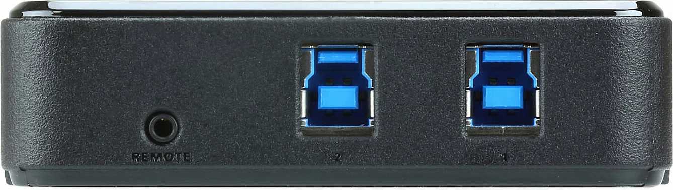 Switch ndarës USB ATEN US3324, 2-port, USB 3.2 Gen1, 4x USB-A, me selektor remote, i zi