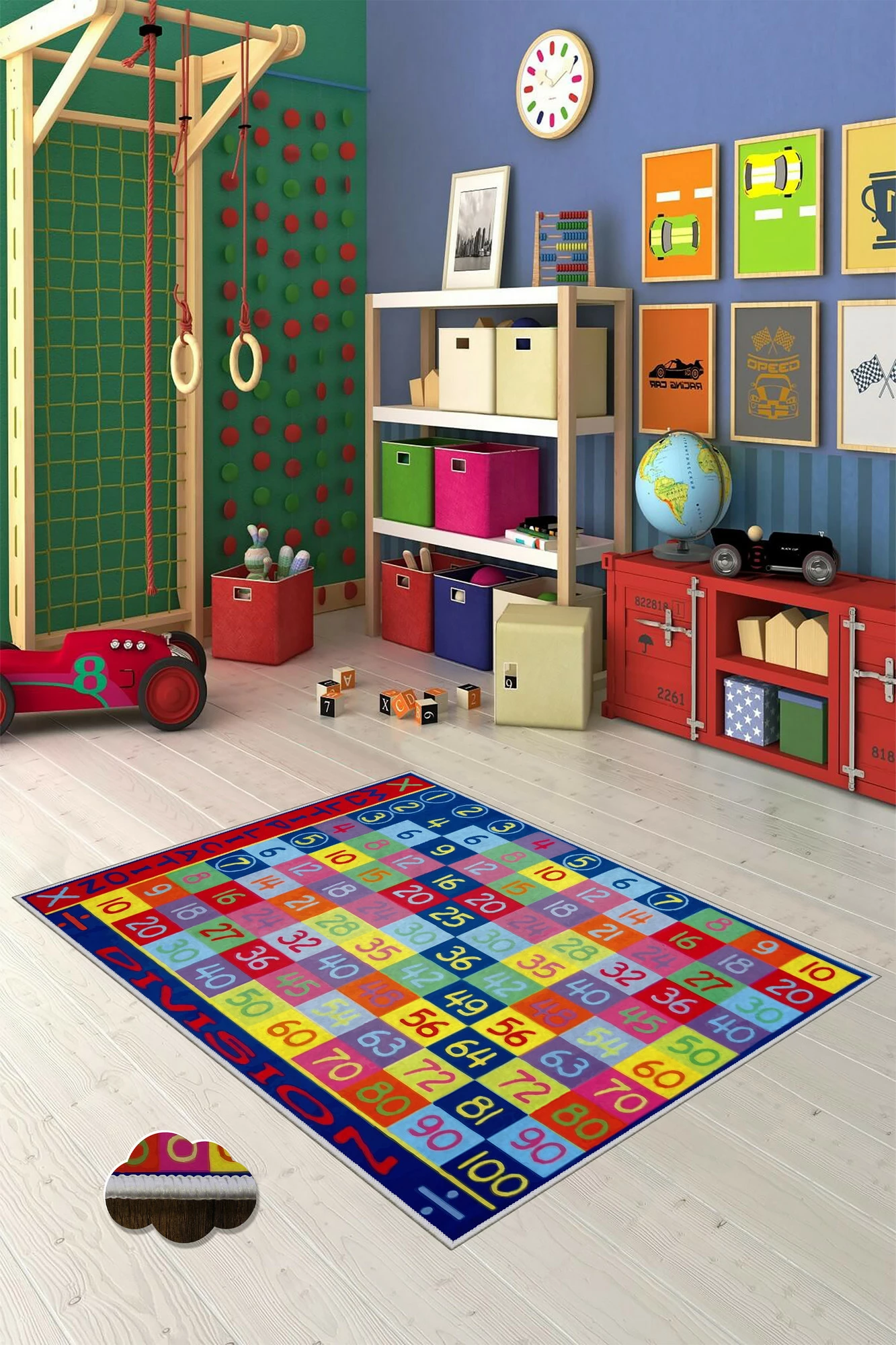 Qilim shumëngjyrësh për fëmijë, 140x220cm, Conceptum Hypnose, WOOKECE149