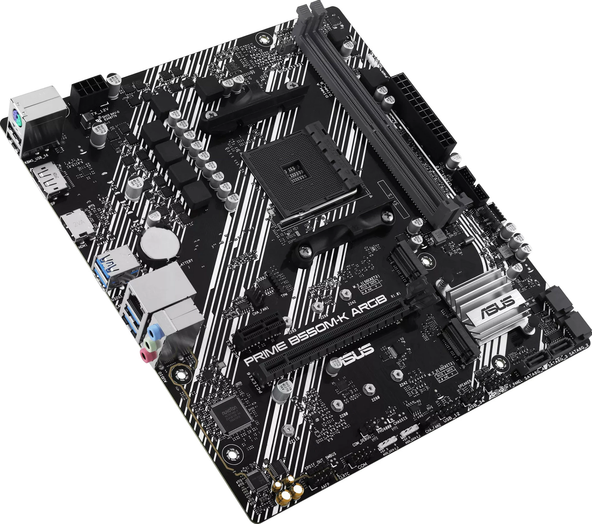 Pllakë amë ASUS PRIME B550M-K ARGB, Socket AM4, micro ATX, DDR4 deri 64GB