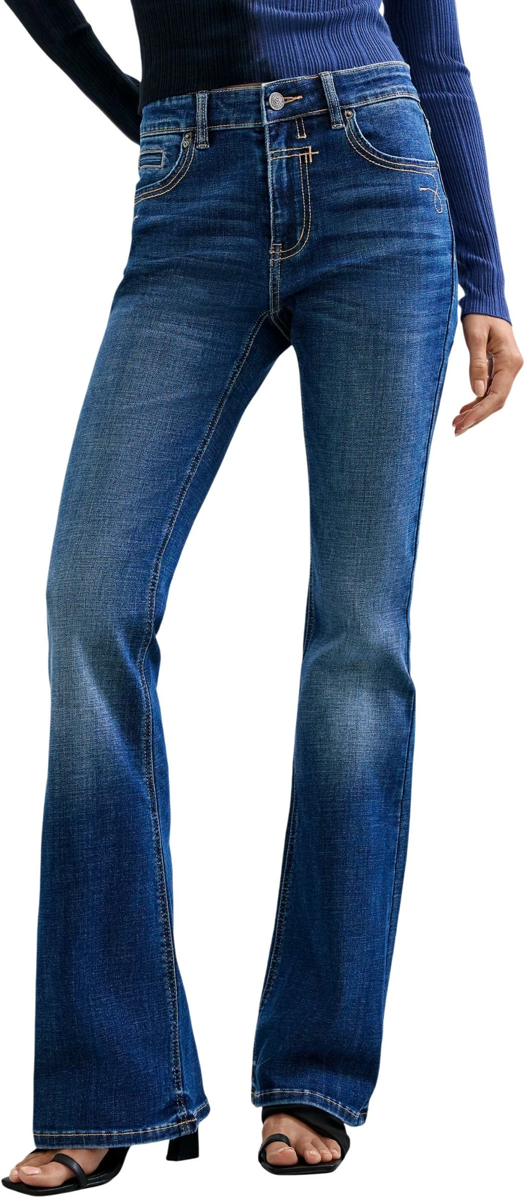 Xhinse për femra Desigual DENIM_LINDSAY 26WWDD18, denim blu