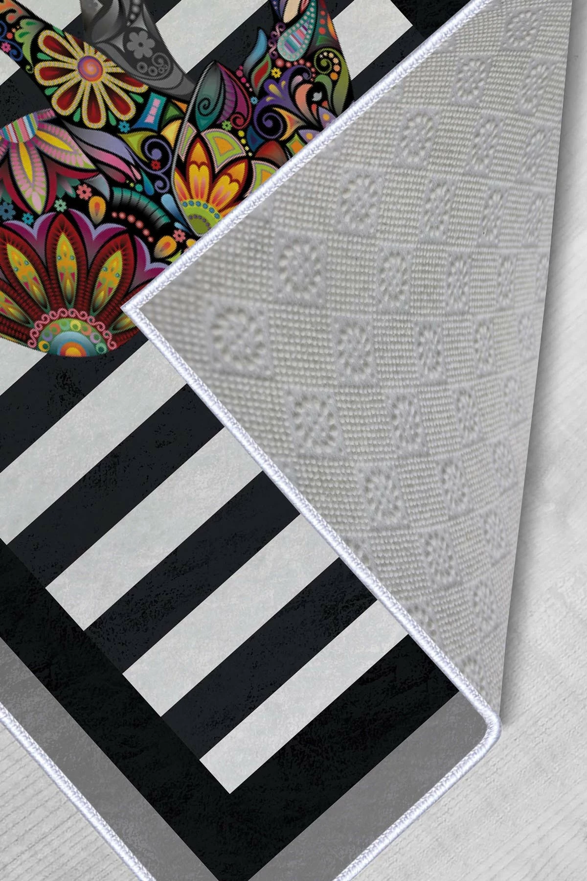 Qilim (50x80) Conceptum Hypnose, HMNT495, shumëngjyrësh