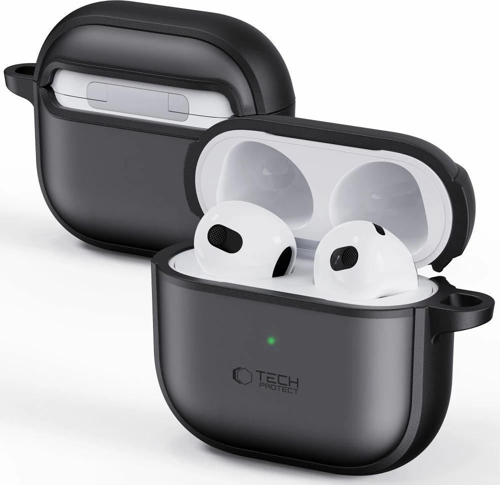 Mbështjellës Tech-Protect Slim Hook për AirPods 4, i zi