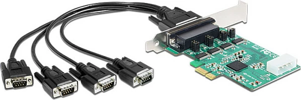 Kartë PCIe DeLOCK 89335, 4x RS-232 Serial