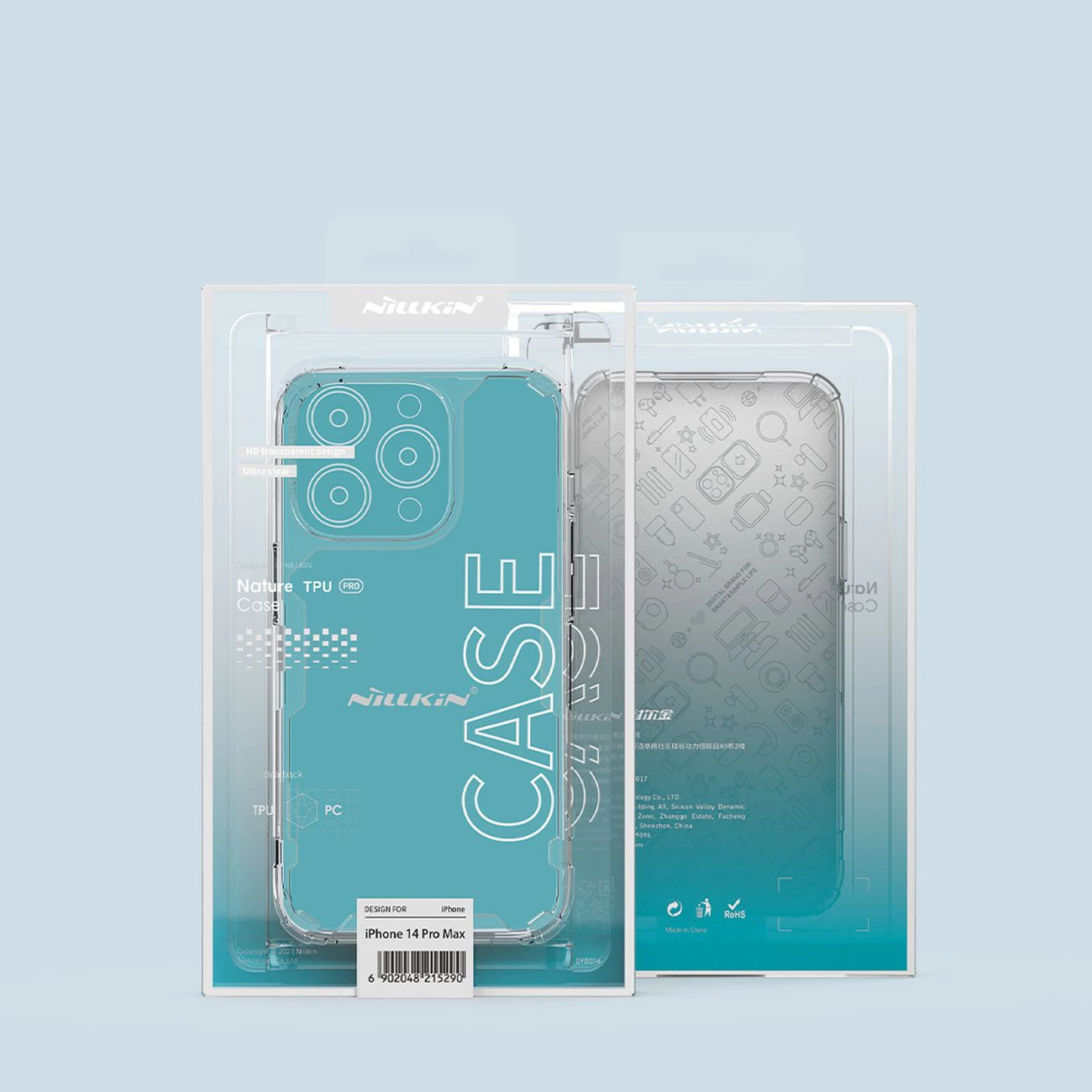 Mbështjellës Nillkin Nature Pro për iPhone 14 Pro Max, Transparent, i bardhë