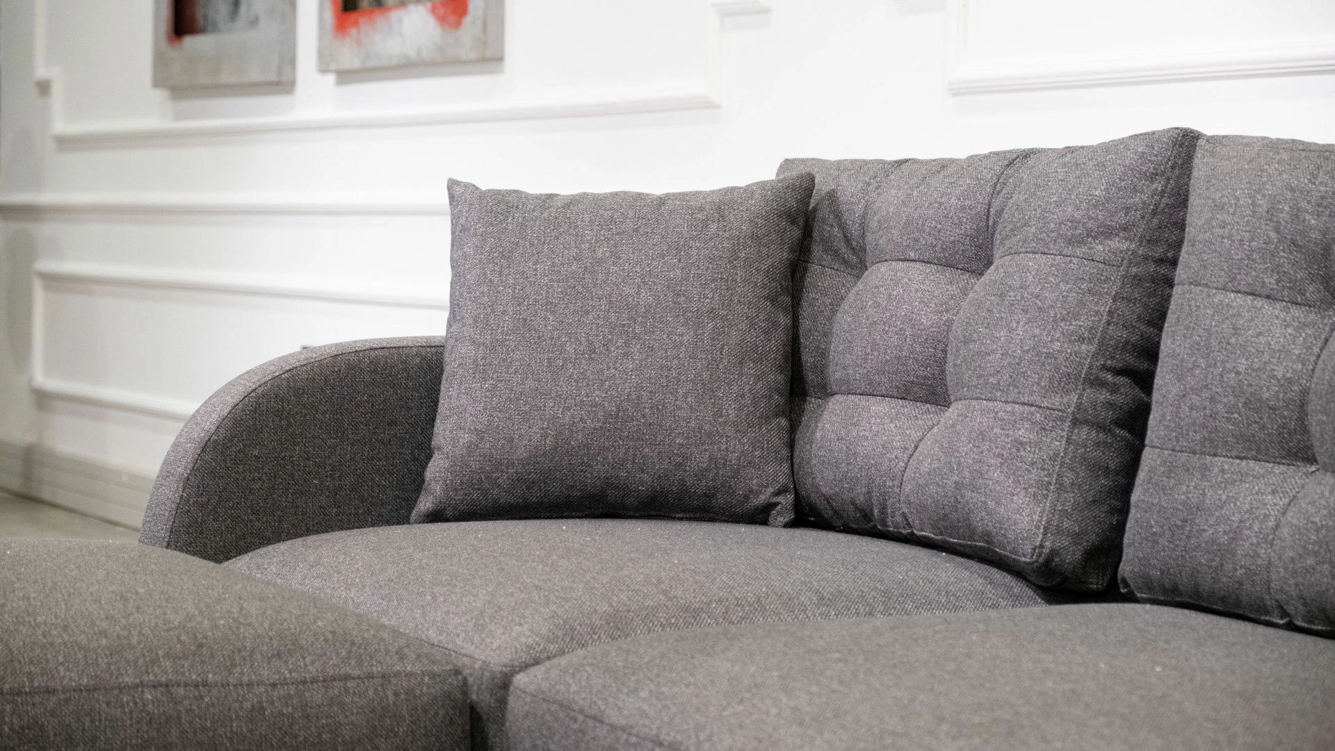 Kënd-sofë krevati Atelier del Sofa, Milano, ngjyrë antracit