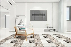 Mbajtëse muri për TV/Monitor EQUIP 37"-70", VESA 600x400, 40kg, e zezë