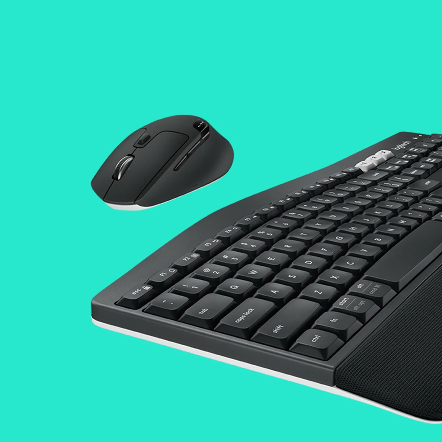 Tastierë dhe maus Logitech MK850 Performance, Full-size (100%), Wireless, RF Wireless + Bluetooth, QWERTZ, E zezë
