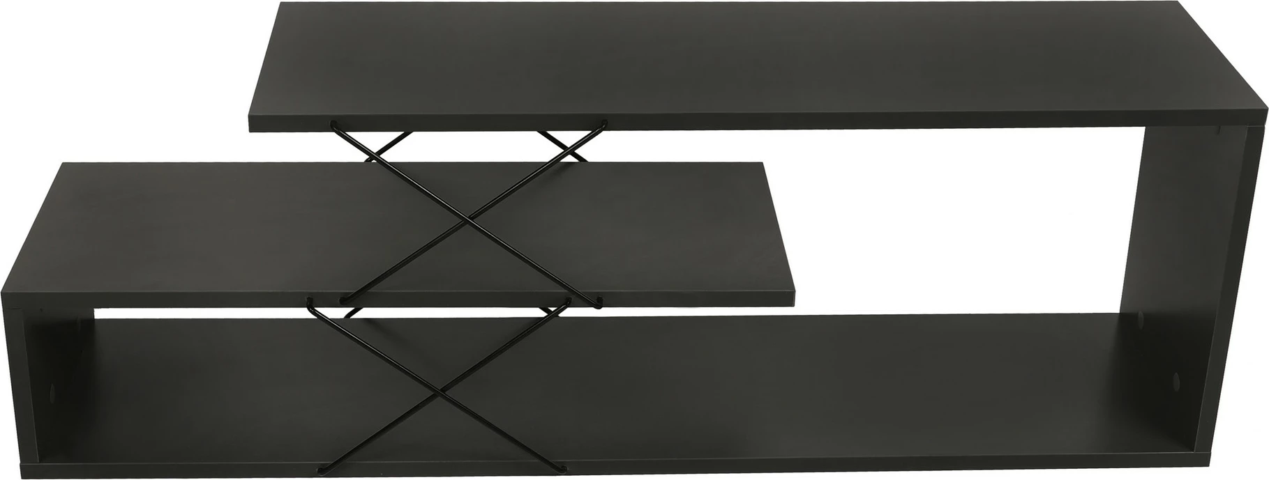 Komodë TV Hanah Home, Zigzag, ngjyrë antracit