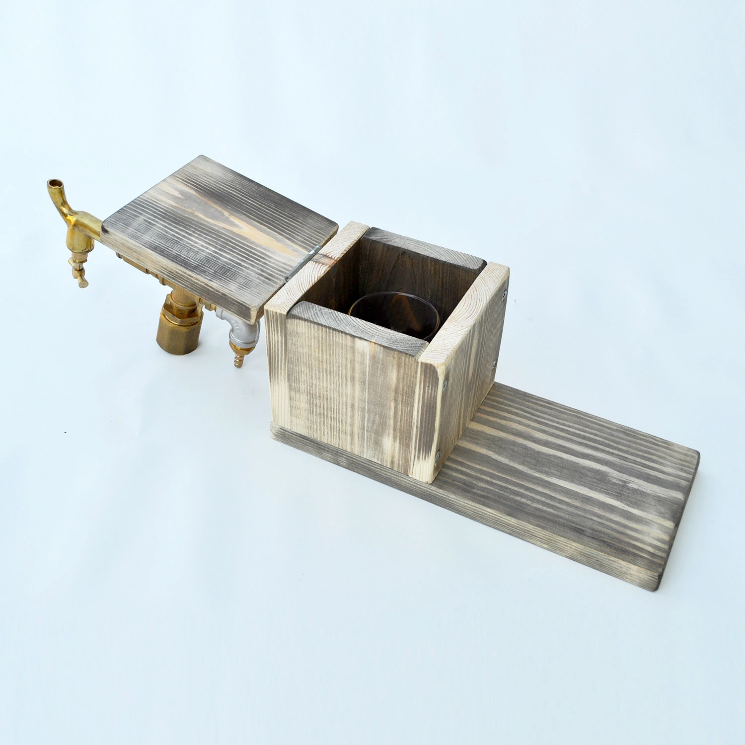 Dispenser pijesh Hanah Home, Dsp005, ngjyrë arre dhe ari