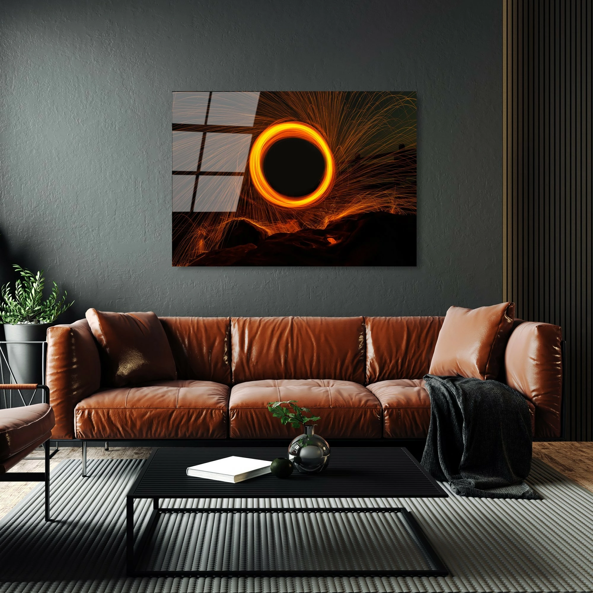 Pikturë dekorative prej xhami të temperuar Wallity, UV-089, 70x100cm