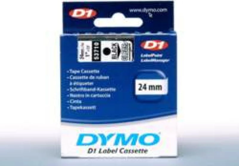 Kasetë shirit etiketues Dymo D1 53710 (S0720920) 24mm x 7m, poliester, i tejdukshëm me tekst të zi