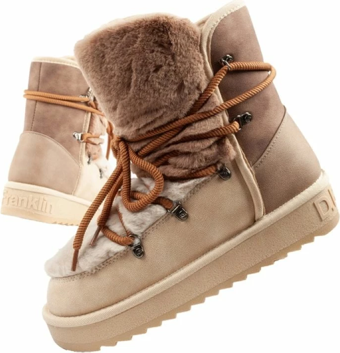 Çizme dimri për femra D.Franklin, bezhë