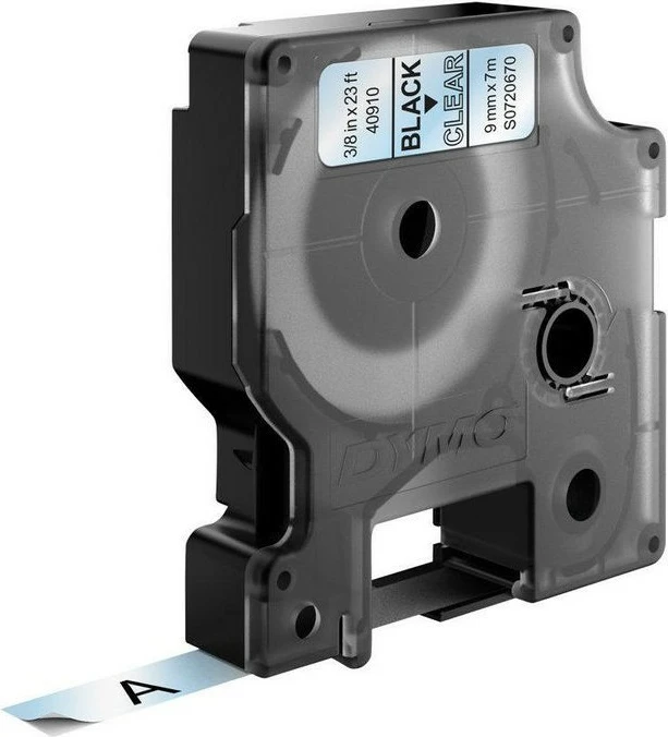 Kasetë etiketa Dymo D1 S0720670, 9mm x 7m, transparente