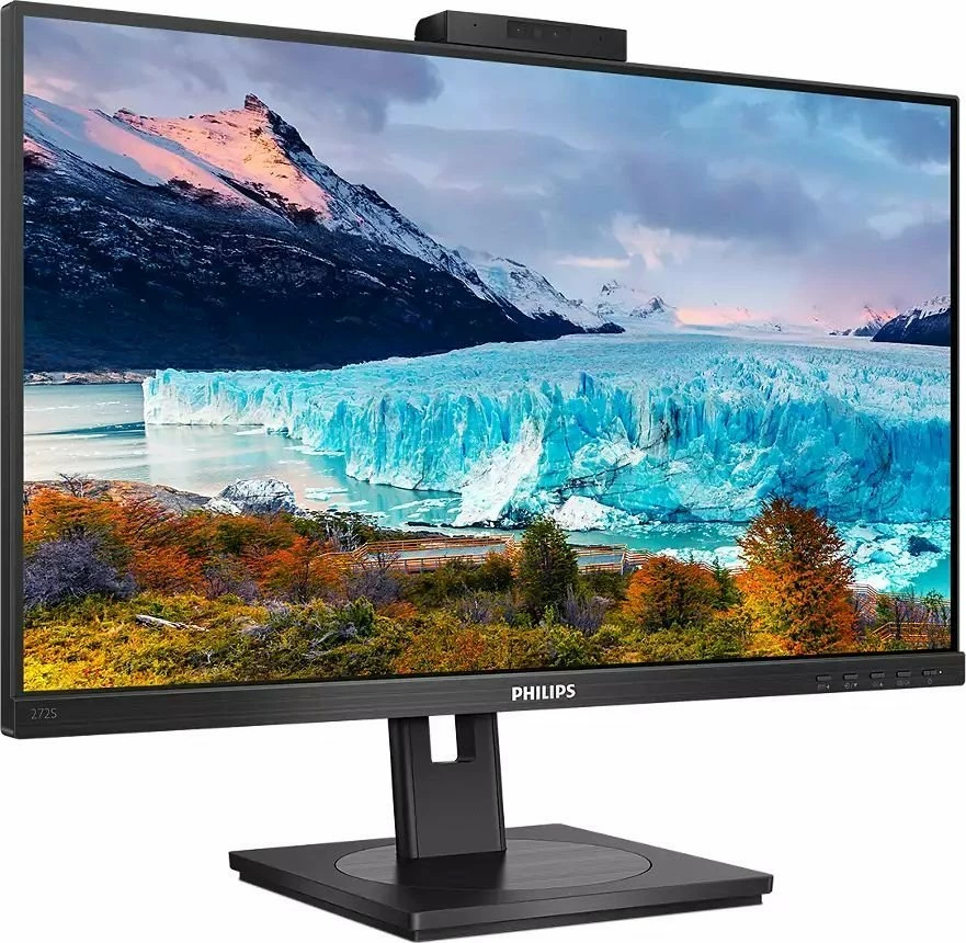 Monitor Philips S-line 272S1MH/00 27" IPS Full HD 75Hz me webcam, USB 3.2 HUB, HDMI/DP/DVI/VGA, i zi