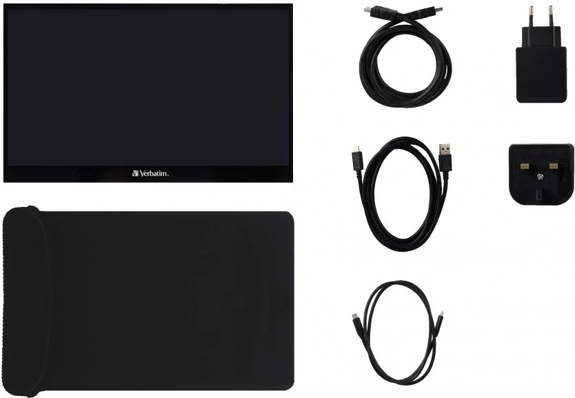 Monitor Verbatim 49593, 17.3", Full HD, Touchscreen, i zi