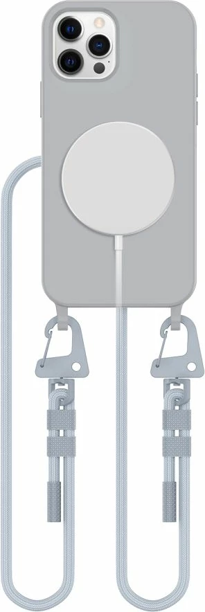 Mbështjellës Tech-Protect Magnecklace për iPhone 12/12 Pro, MagSafe, Gri