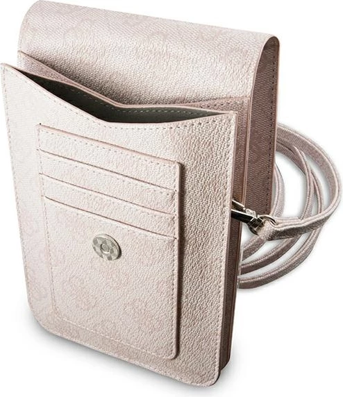 Çantë për celular Guess 4G Triangle, rozë