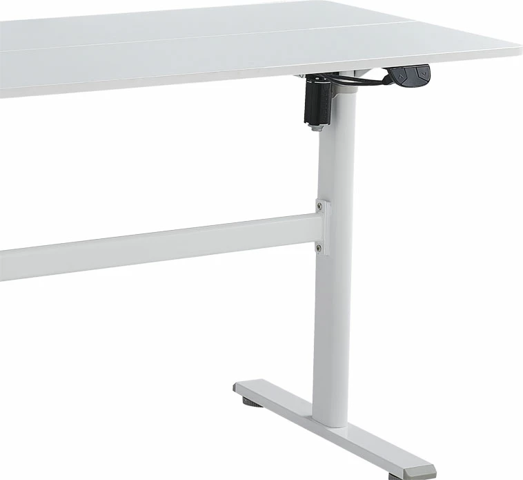 Tavolinë pune e rregullueshme në lartësi Karla e bardhë 120x60x72/115cm