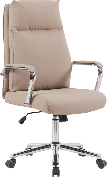 Karrige menaxheri për zyre, ngjyrë kapuçino, Siquel, lëkurë artificiale