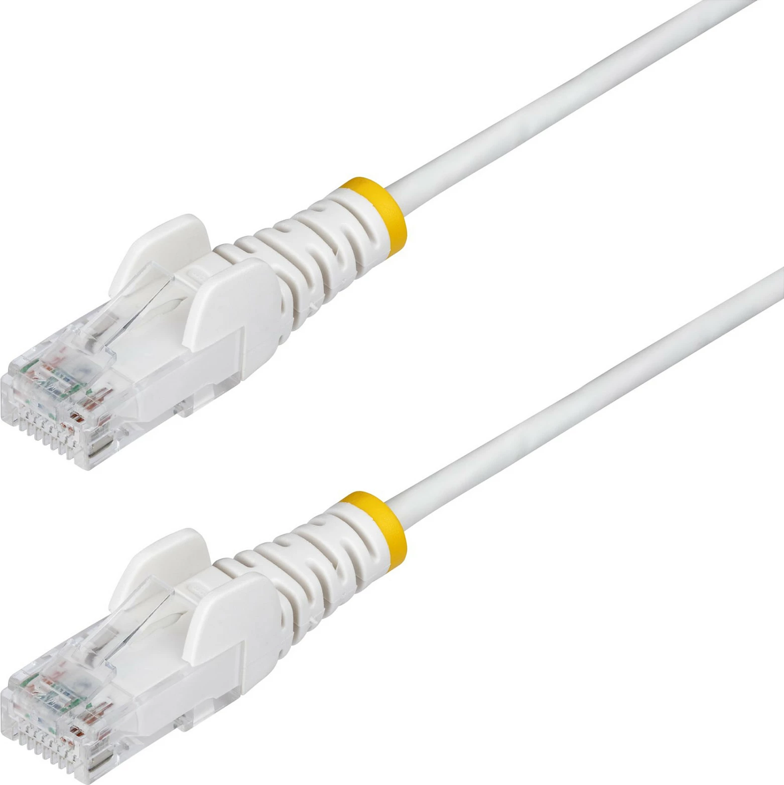 Kabllo Ethernet StarTech Cat6 Slim 1m, RJ45, PoE++ 100W, e bardhë