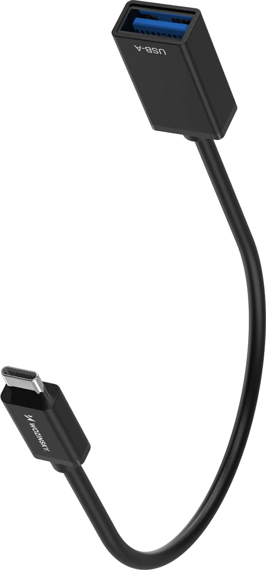 Adapter OTG Wozinsky WOTGY1S USB-C 3.0 në USB-A 3.0, 22cm, zi