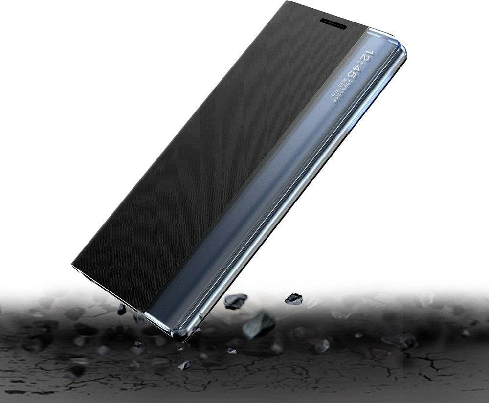 Mbështjellës Hurtel për Samsung Galaxy A73, me kapak dhe mbajtëse, Blu