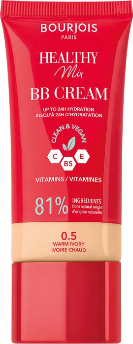 BB krem mbulues për femra Bourjois Healthy Mix me kompleks vitaminash 0.5 Warm Ivory, 30ml