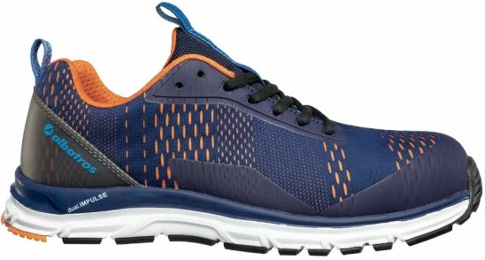 Këpucë për turizëm dhe aktivitete në natyrë Albatros, AER55 Impulse, blu me portokalli