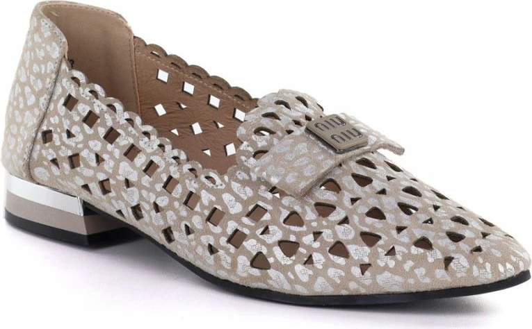 Këpucë lëkure për femra Vinceza 99205, taupe