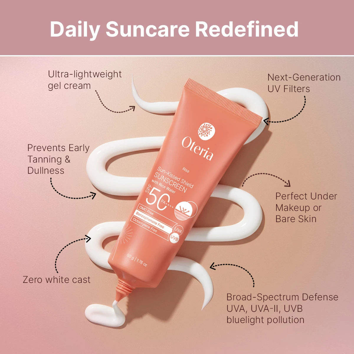 Oteria Sun-Kissed Shield SPF 50 PA++++