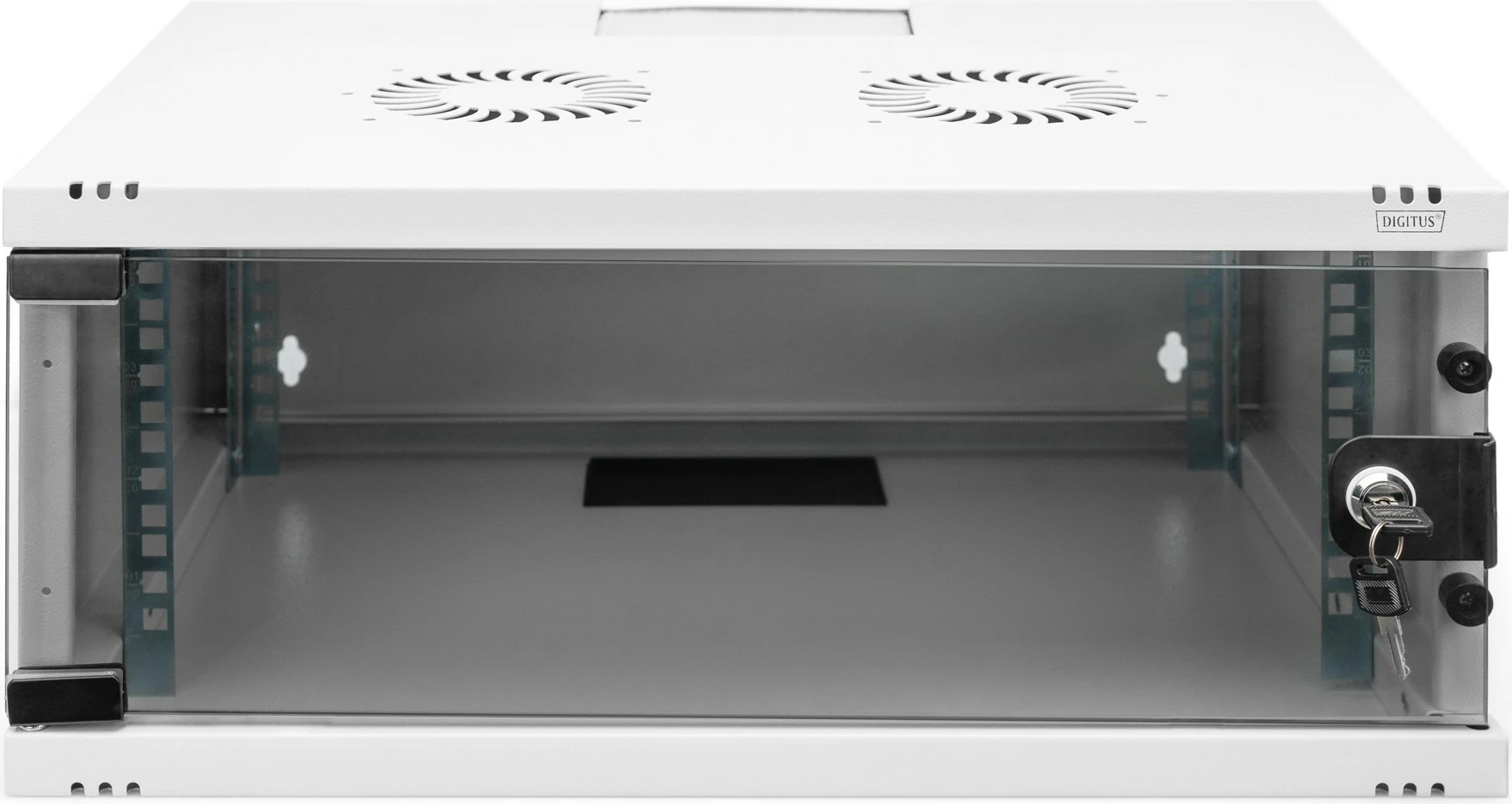 Kasë muri Digitus SOHO 4HE, 4U, 241x540x400mm, xham, gri