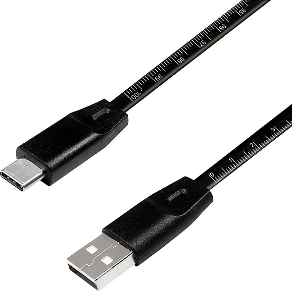 Kabl USB LogiLink USB 2.0, USB-A në USB-C, 1m, i zi