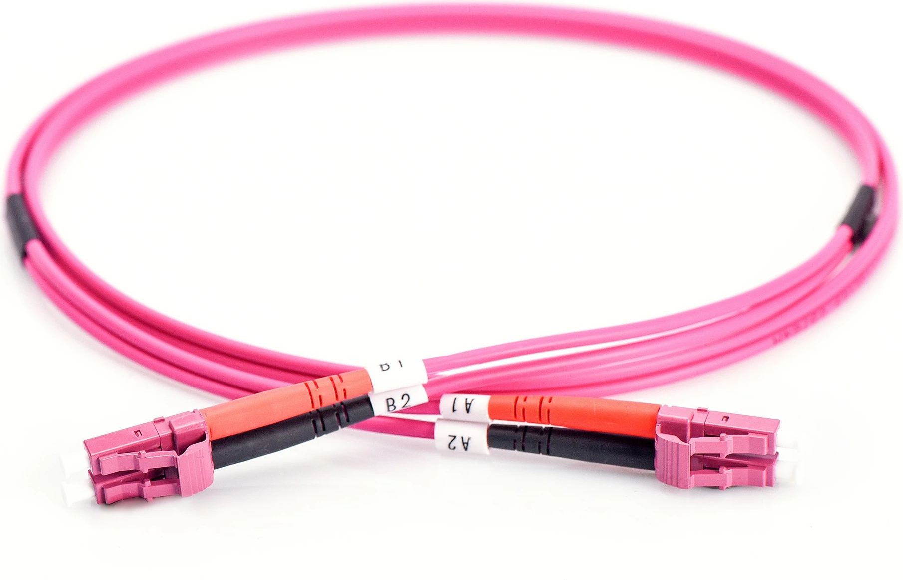 Kabëll optik Digitus Fiber Optic Multimode Patchcord, OM4, LC / LC, 3 m, Violet