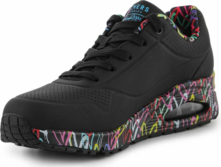 Atlete për femra Skechers, të zeza me ngjyra [Madhësia: 37]