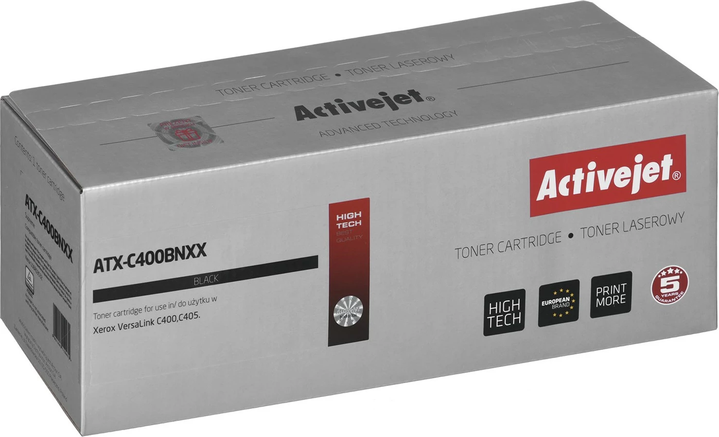 Toner për printer Xerox Activejet ATX-C400BNXX, Laser Printing, i zi 