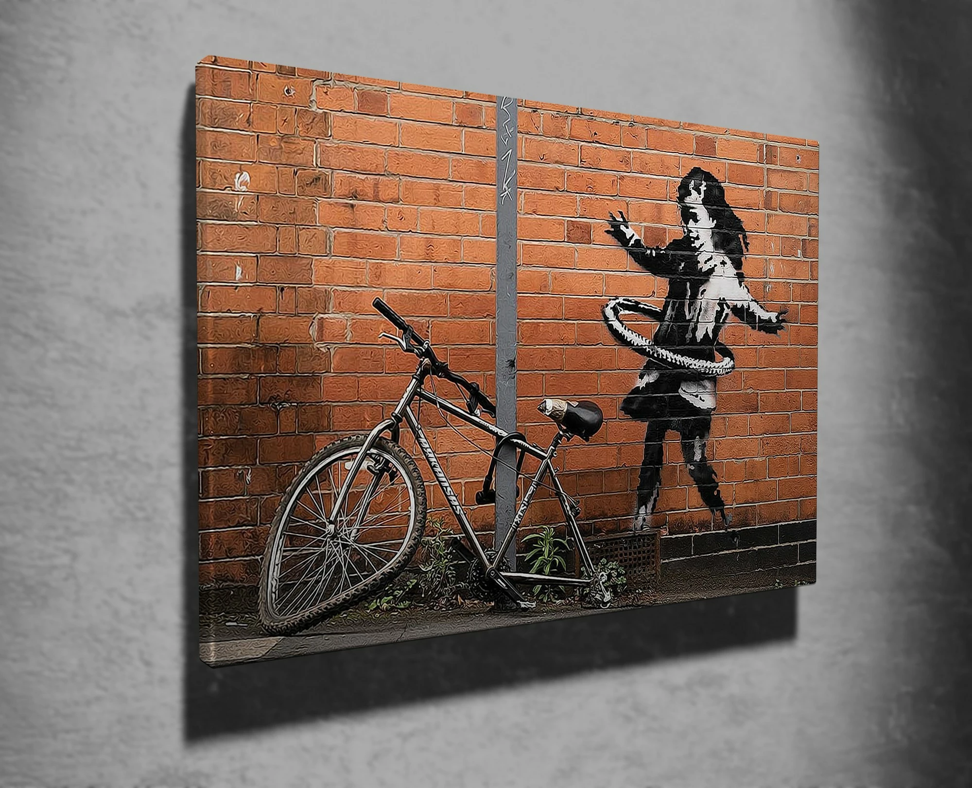 Pikturë dekorative në kanavacë, Banksy, shumëngjyrëshe, WY22, 70x100cm