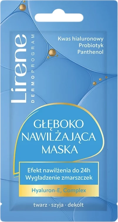 Maskë hidratuese për fytyrë Lirene Deep Hydrating, 8ml, femra