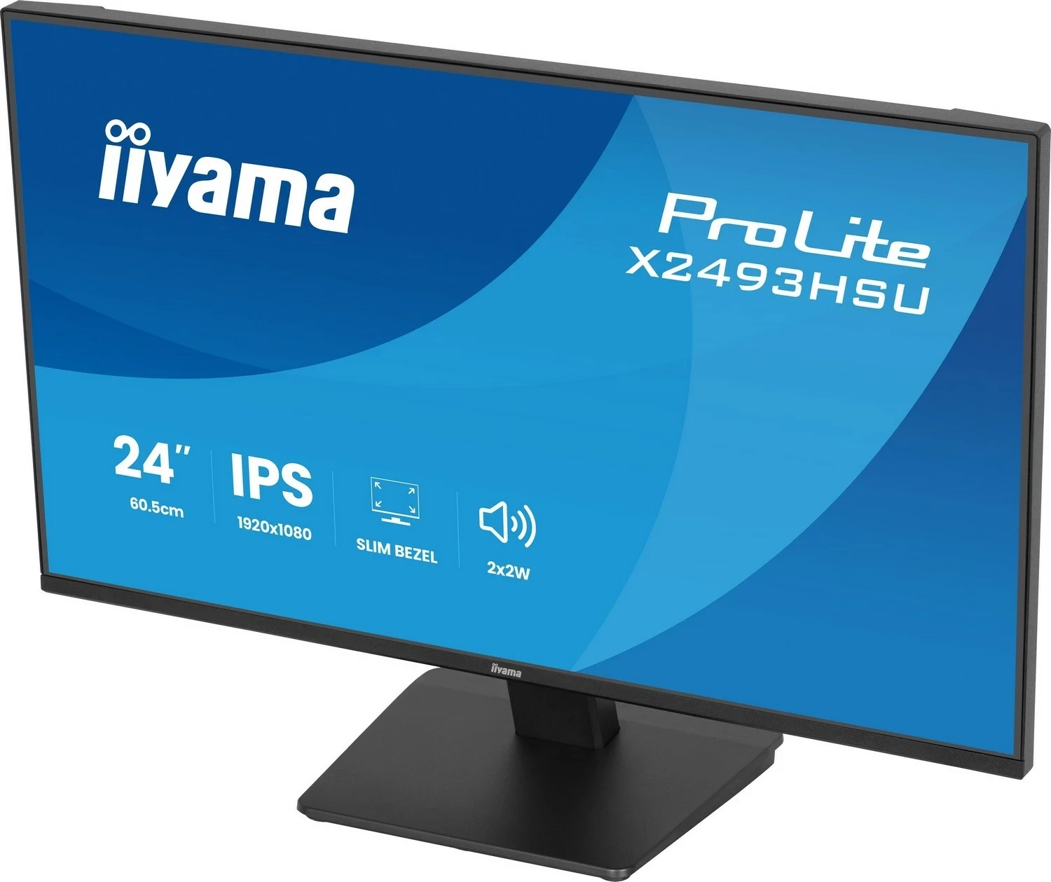 Monitor iiyama ProLite X2493HSU-B1, 23", Full HD, IPS, HDMI, DisplayPort, e zi