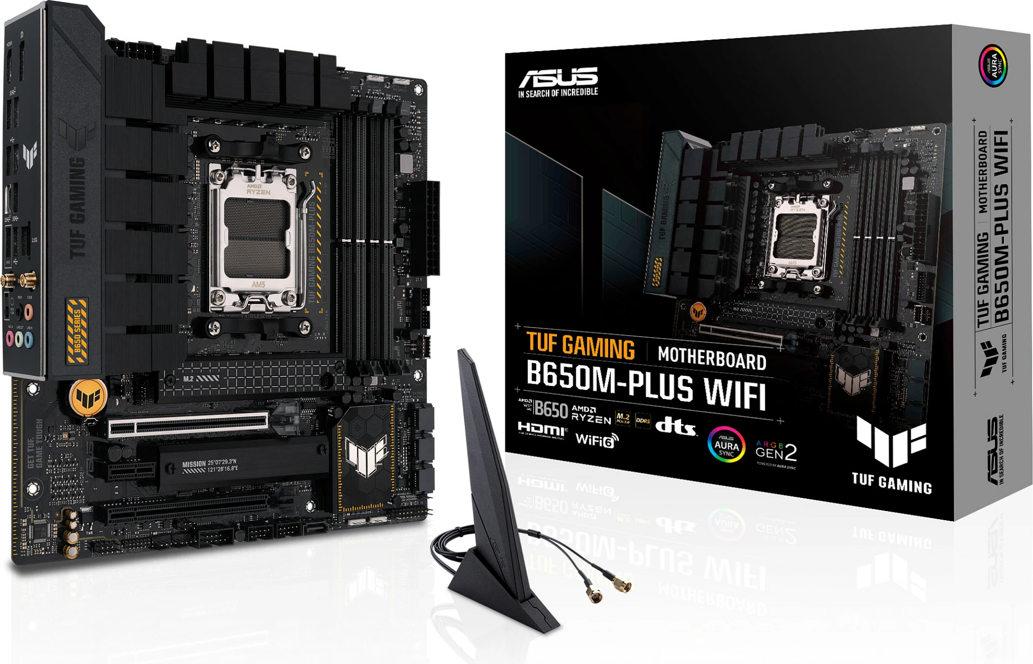 Pllakë amë ASUS TUF GAMING B650M-PLUS WIFI, Socket AM5, DDR5, 128 GB, micro ATX