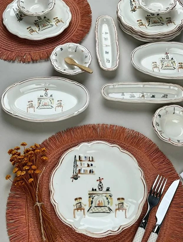 Set mëngjesi 14 pjesësh Hermia Concept, FLY14KAHPRS1059