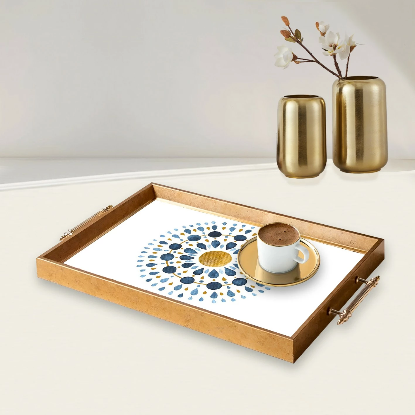 Tabaka dekorative prej qelqi, shumëngjyrëshe, Aberto Design, TPEA9801