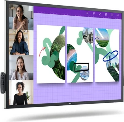 Panel interaktiv DELL P5524QT, 55", 4K UHD, multi-touch, LCD, i zi