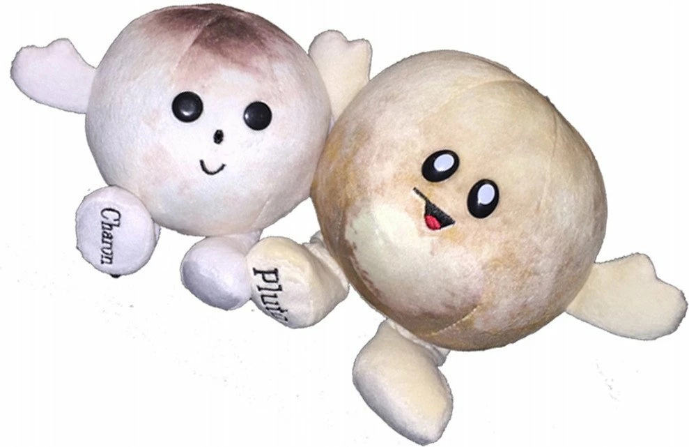 Lodër peluqe Celestial Buddies CB012 Pluto & Charon, 13 cm + 10 cm, multikolor, set 2 copë