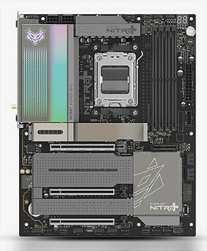 Pllakë amë Sapphire NITRO+ X870EA, Socket AM5, ATX, DDR5, Wi‑Fi 7, 5GbE, e zezë
