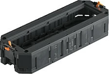 Mbajtës modulash OBO Bettermann UT4 45 4, për 4 Module 45, 208x76x40 mm, i zi
