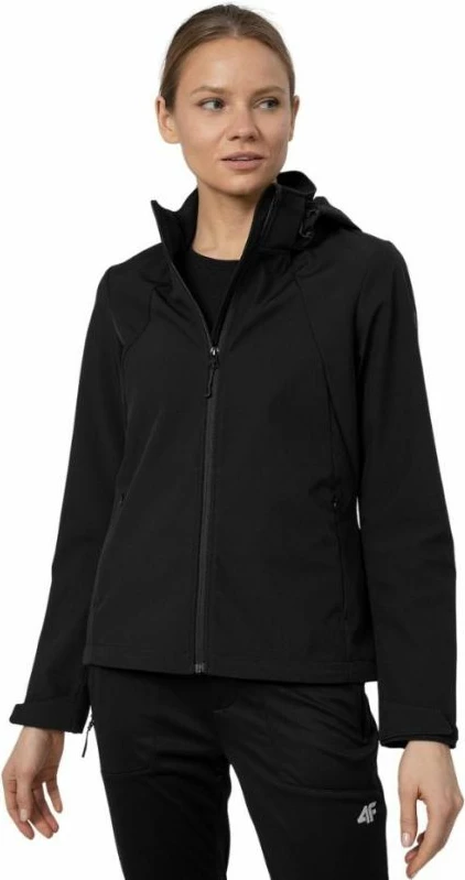 Jakne softshell për femra 4F, e zezë