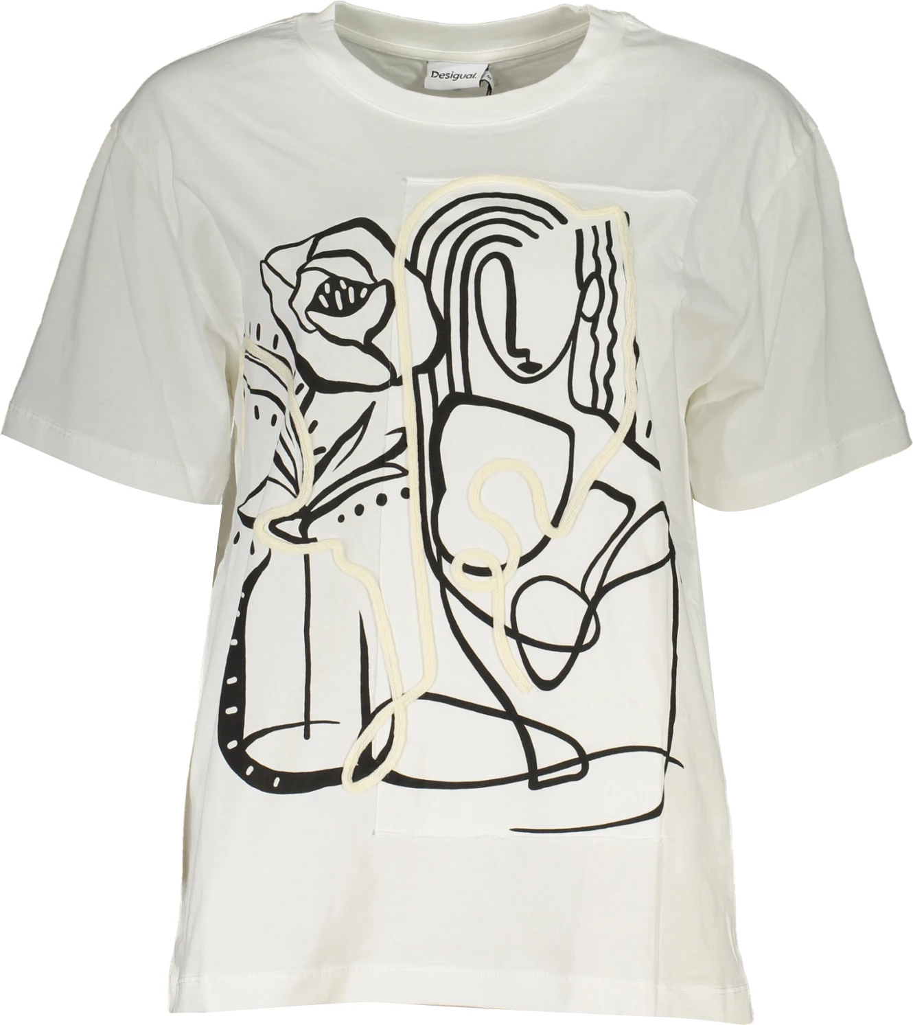 Maicë femra Desigual, e bardhë