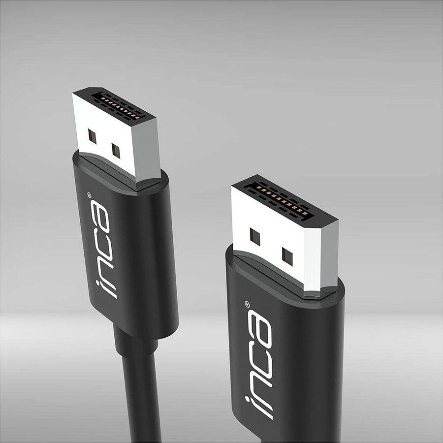 Kabllo DisplayPort INCA IDPD-20, 2m, 4K@60Hz, e zezë
