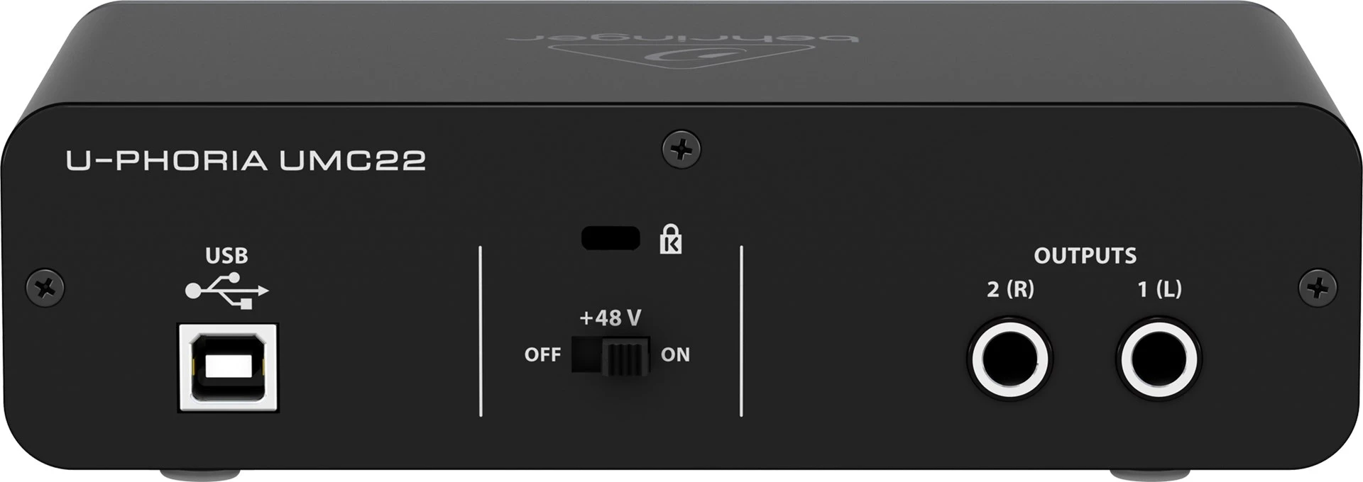 Audio interface Behringer UMC22, e zezë
