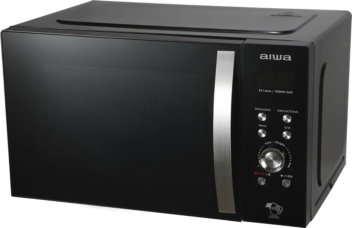 Furrë me mikrovalë AIWA MW-230DG/BK 23L 800W me Grill 1000W, e zezë